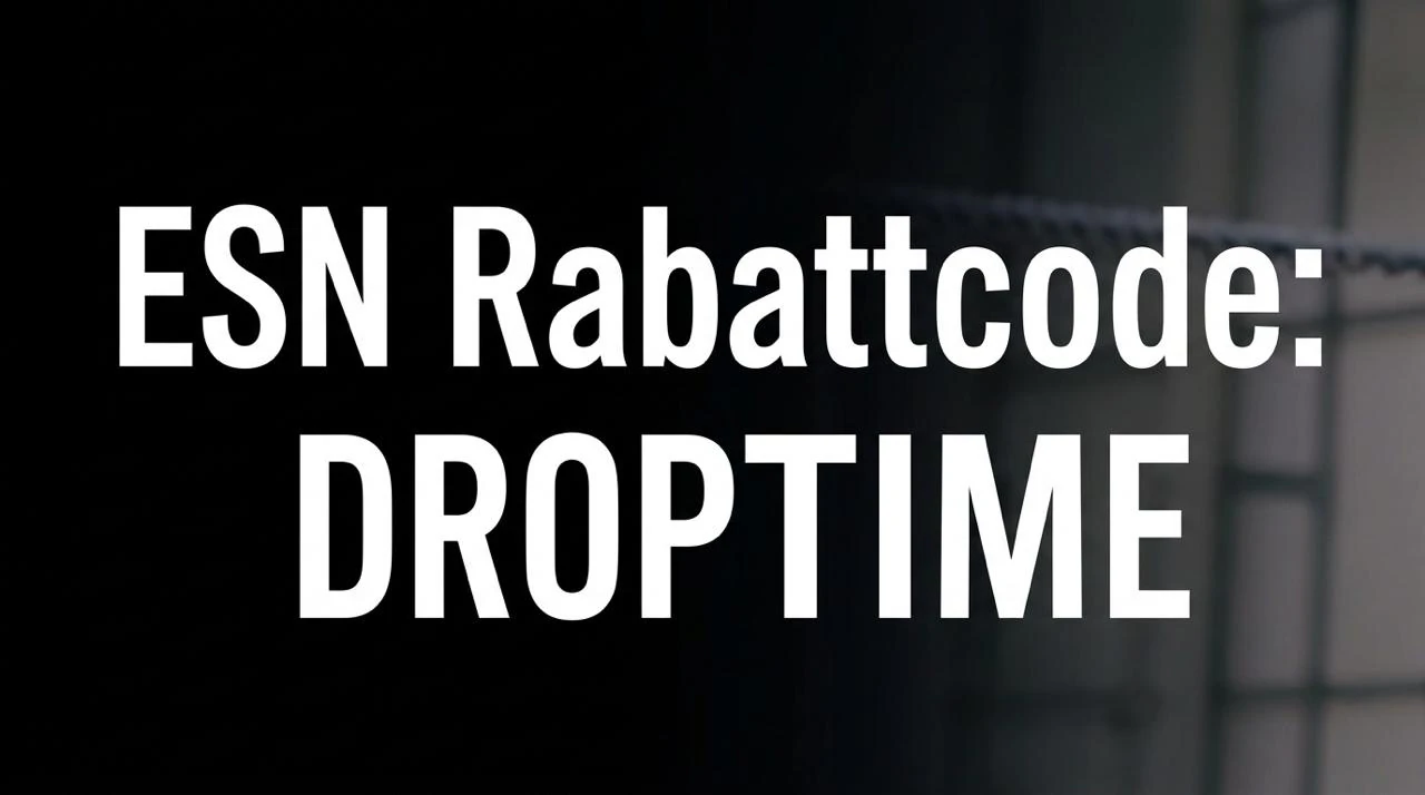 ESN Rabattcode: DROPTIME 🏆 ️ August 2026