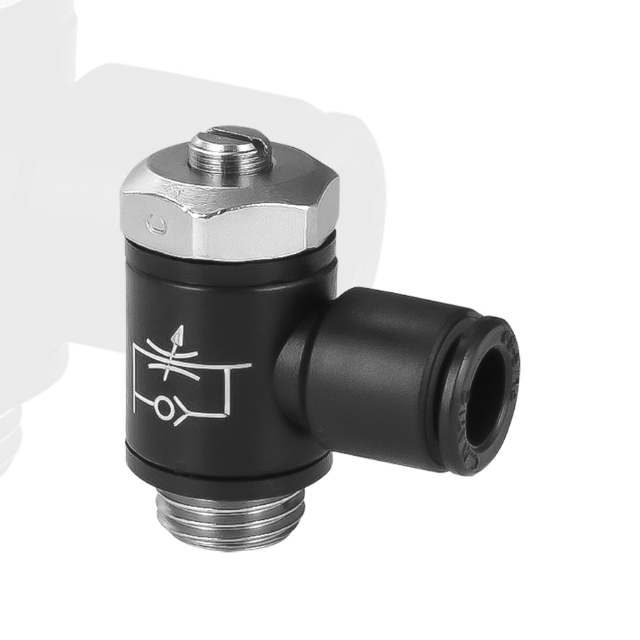 Flow Control with acetal pushin fitting MV39 Cmatic