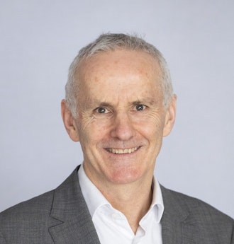 Portrait of Ciarán Cuffe, Co-chair of the European Greens