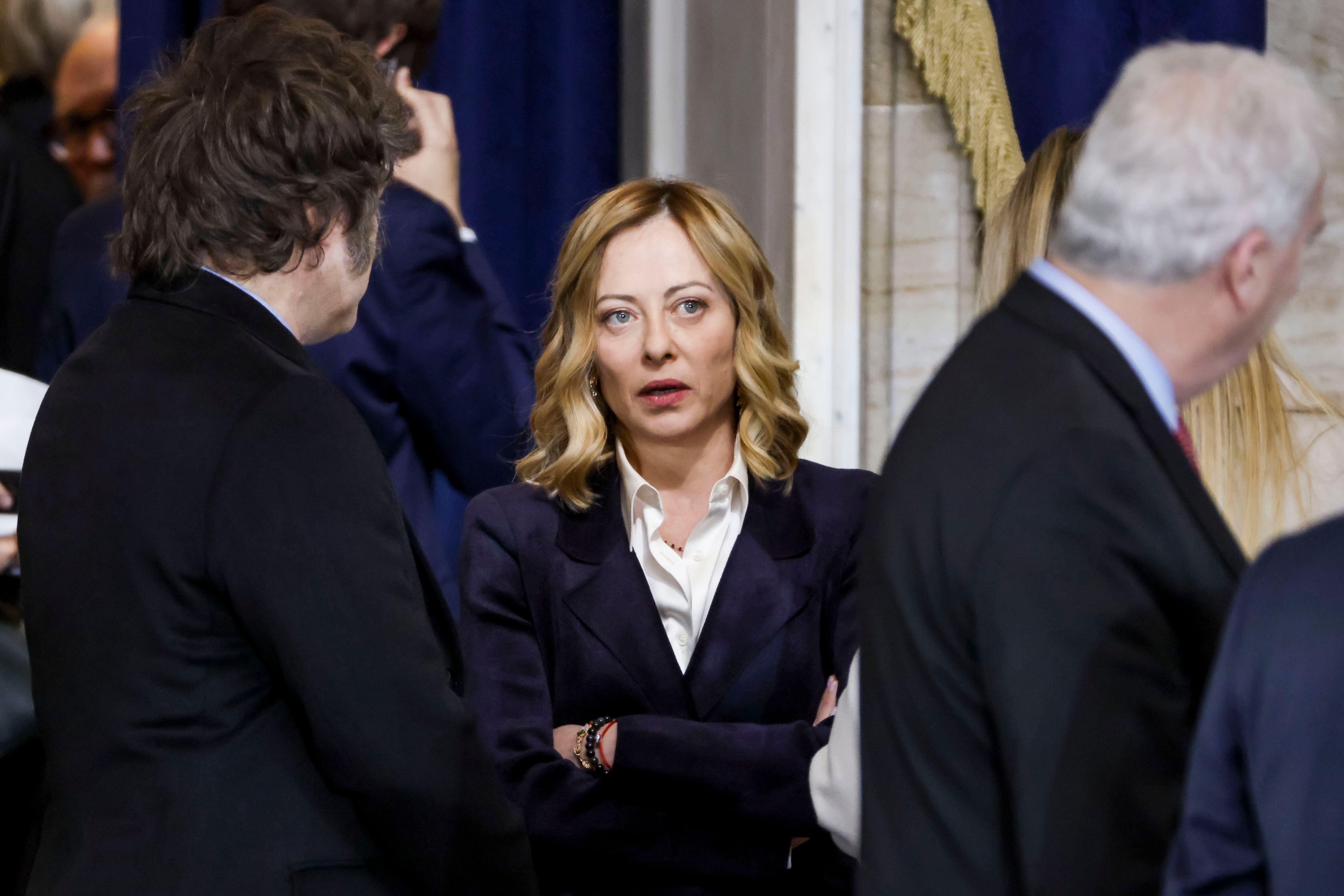 Photo of Georgia Meloni at Donald Trump's inauguration as next President of the United States in Washington DC, 20th Jan, 2025