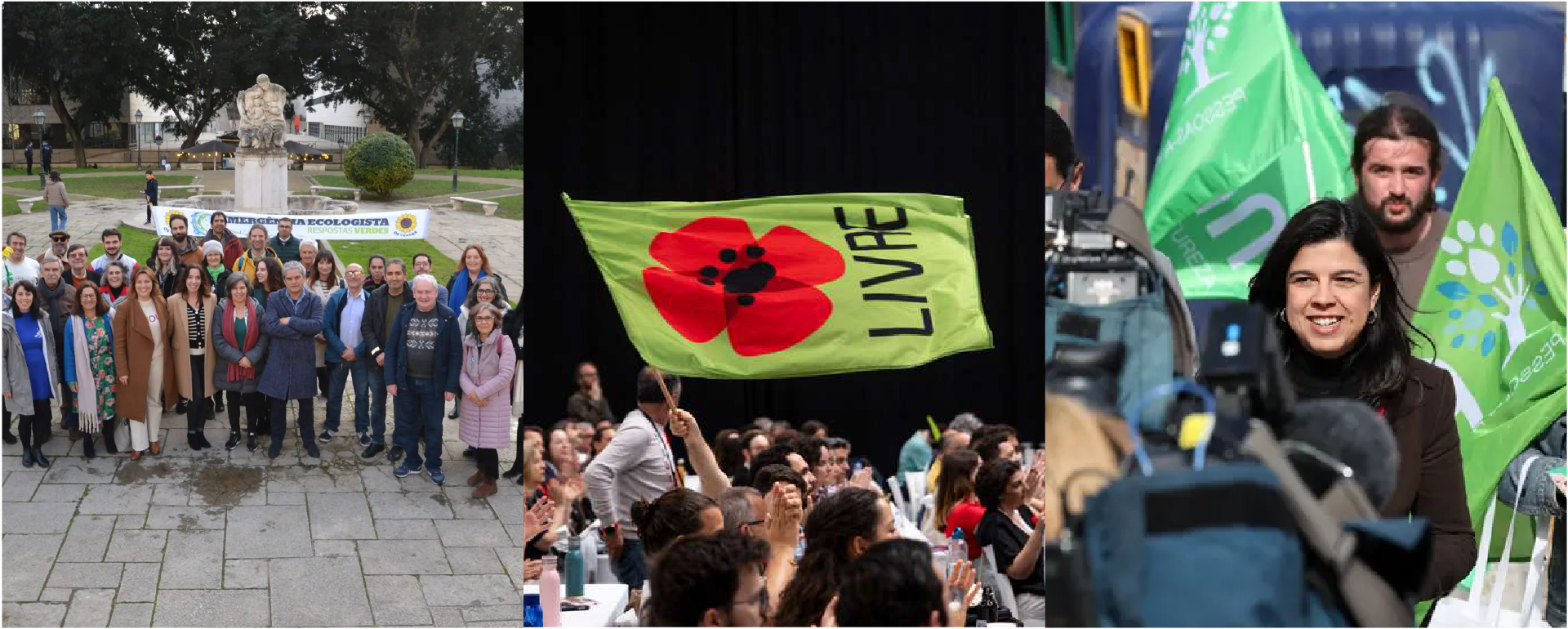 Three member parties of the European Greens: Os Verdes, LIVRE, PAN, preparing for the General Elections in Portugal