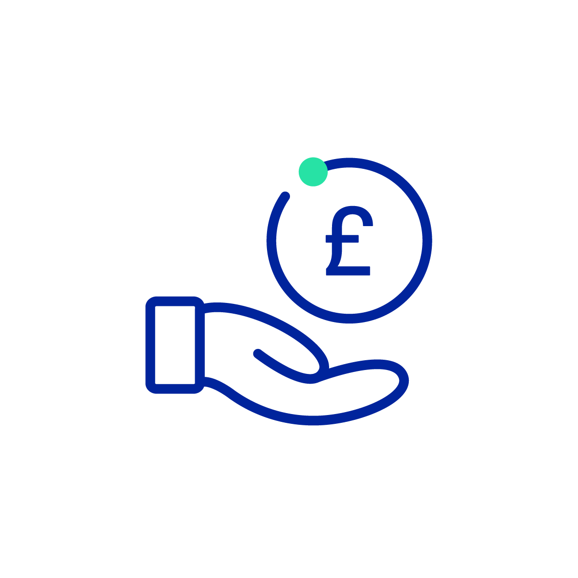 Hand with pound symbol