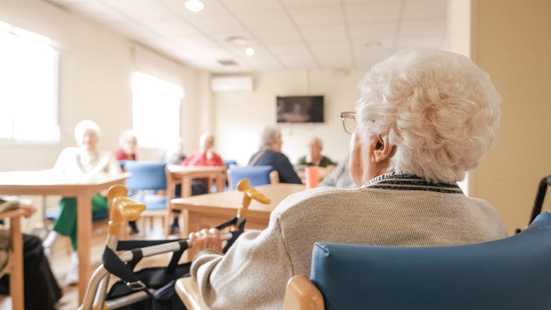 Elderly people in a nursing home
