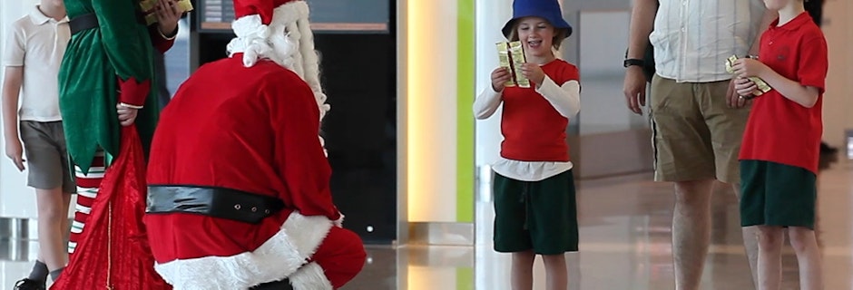 Santa Visits Canberra Airport Image for Santa Visits Canberra Airport
