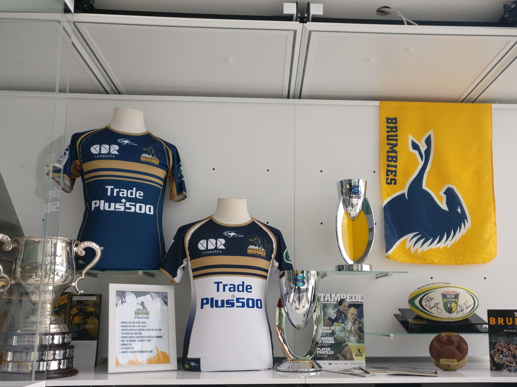 Image for Brumbies memorabilia in the terminal