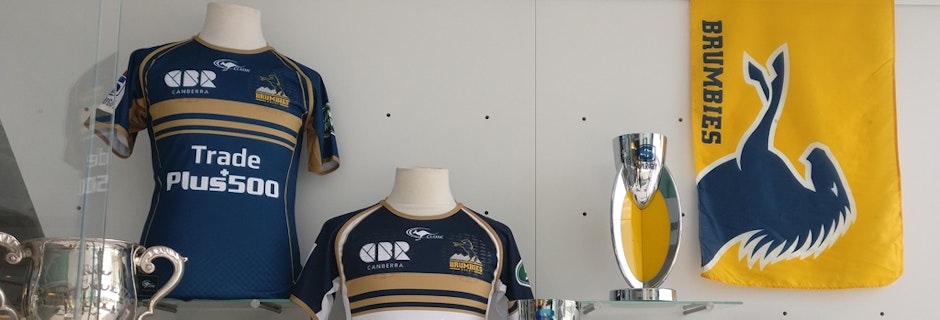 Brumbies memorabilia in the terminal Image for Brumbies memorabilia in the terminal