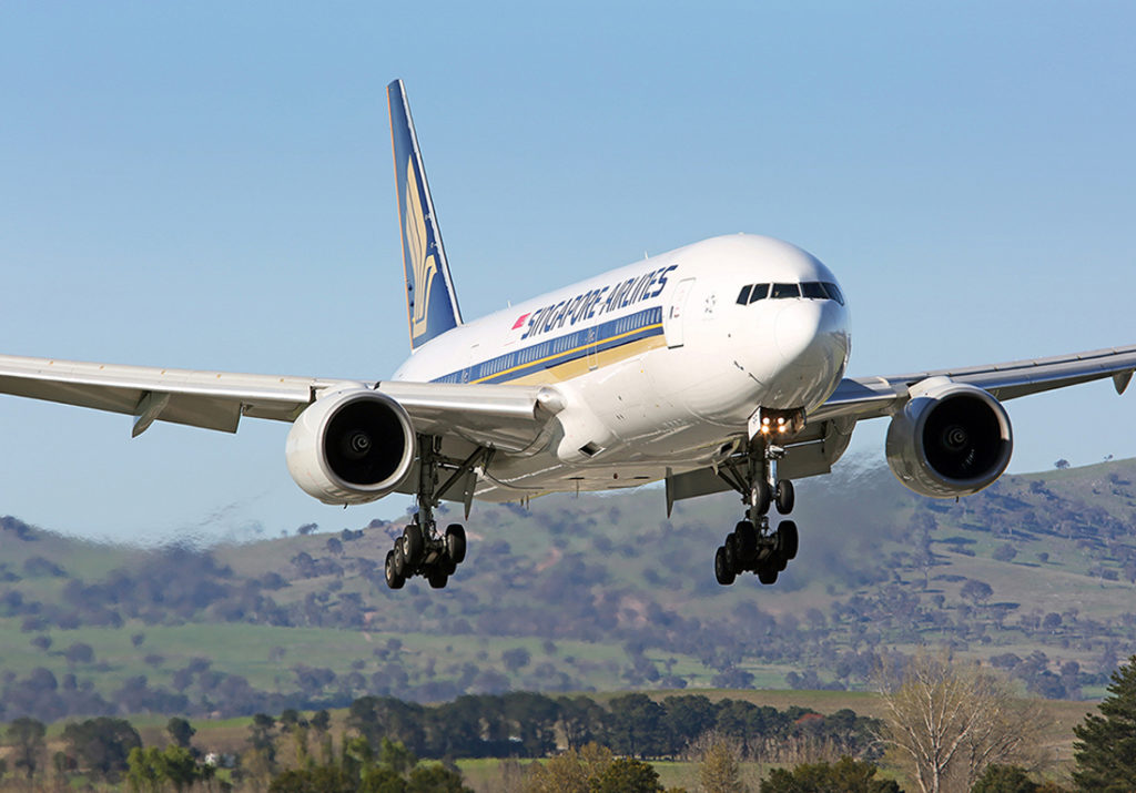 Image for 100 flights mark an International milestone for Canberra