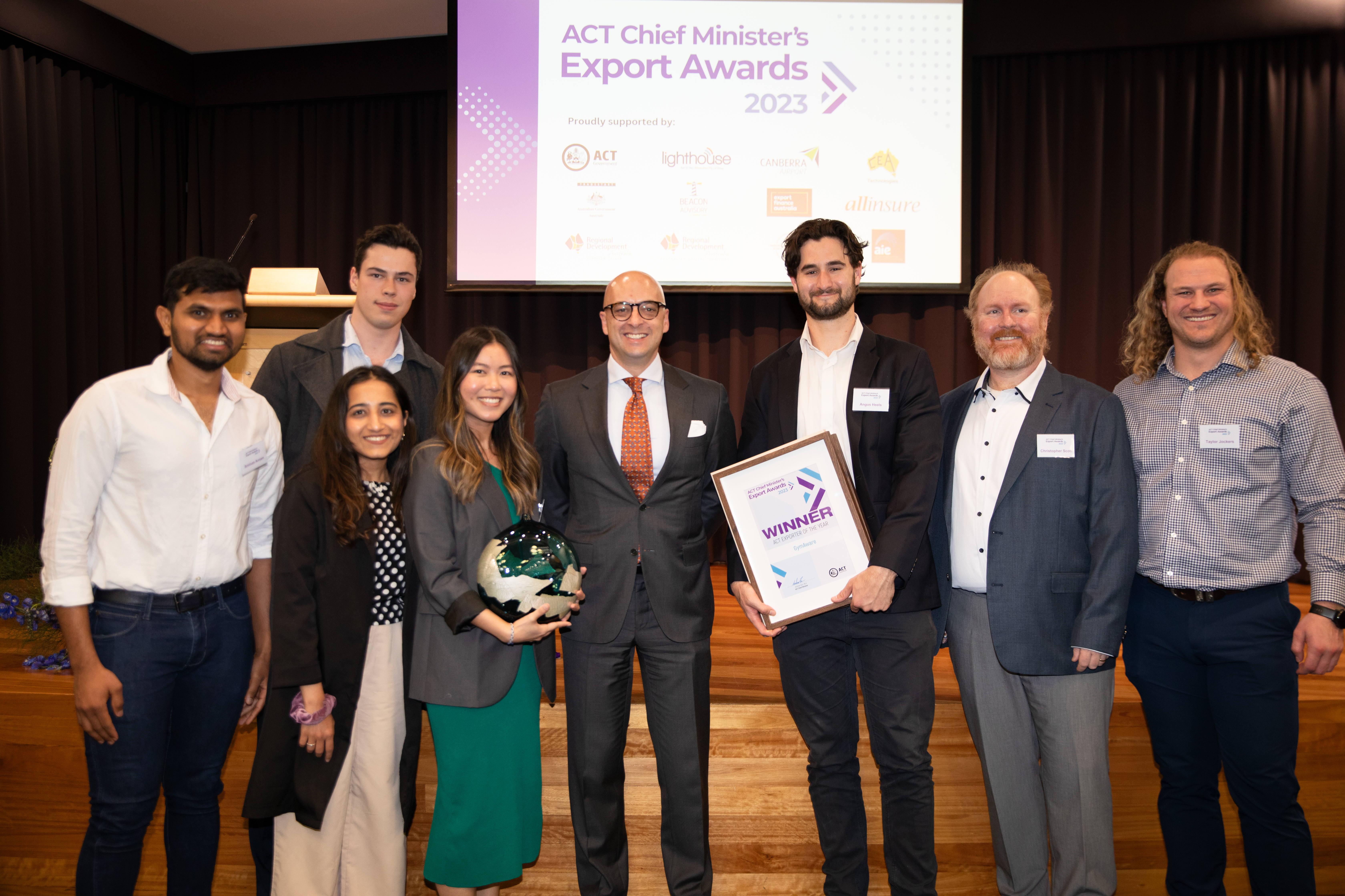 Image for Canberra Airport proudly sponsored 2023 ACT Chief Minister’s Export Awards Program