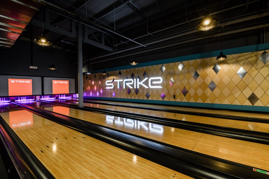 Bowling alleys at Strike