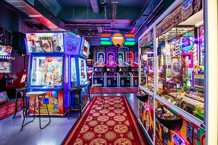 Arcade area in B Lucky & Sons