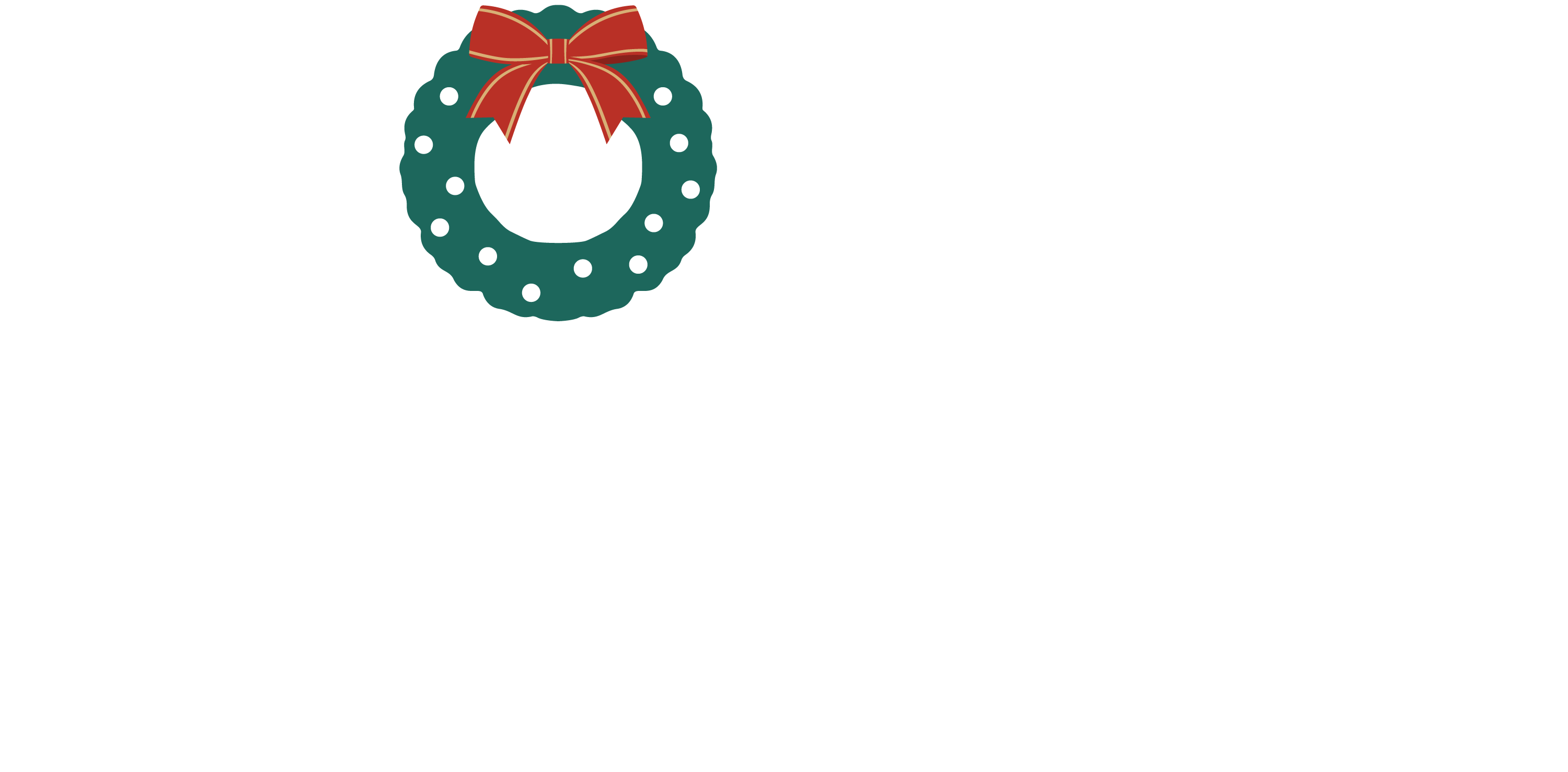 Holey Moley Christmas-Themed Logo