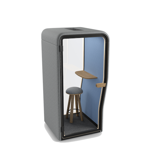 BuzziNest-Booth-Lefthanded-Exterior_TreviraCS-Dolphin9881-Interior-BuzziFelt-Lightblue BuzziNest-Booth-Lefthanded-Exterior_TreviraCS-Dolphin9881-Interior-BuzziFelt-Lightblue