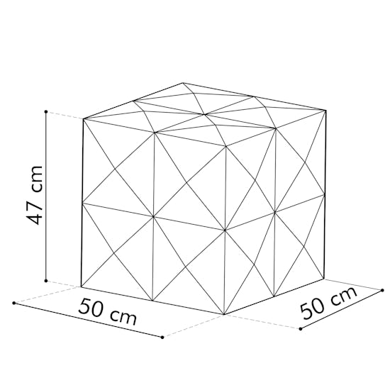 BuzziCube 3D 4SQ AntiSkid Metric Measurements