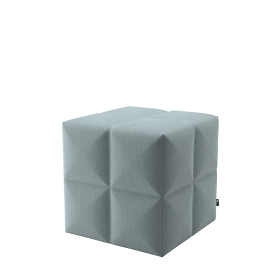 BuzziCube 3D 4SQ In BuzziFabric Electric 16 acoustic pouf