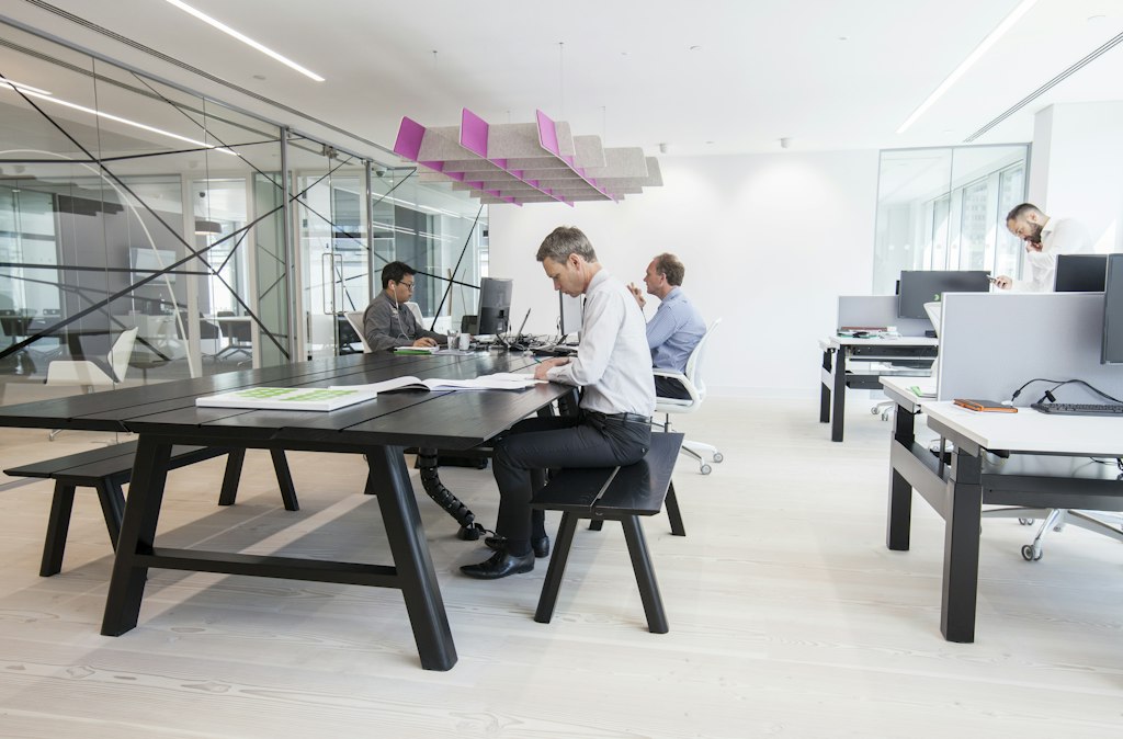 BuzziGrid, schallreduzierendes Deckenelement in BuzziFelt | BuzziSpace