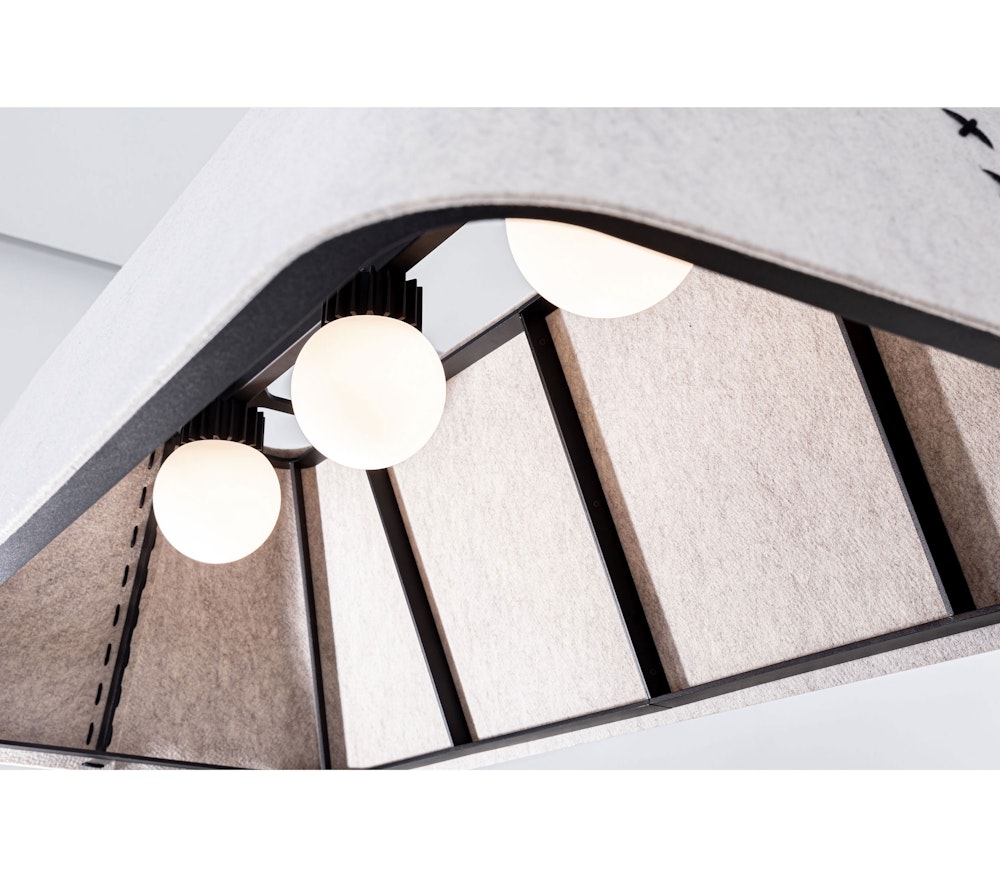 BuzziShade Square sound absorbing lighting BuzziSpace