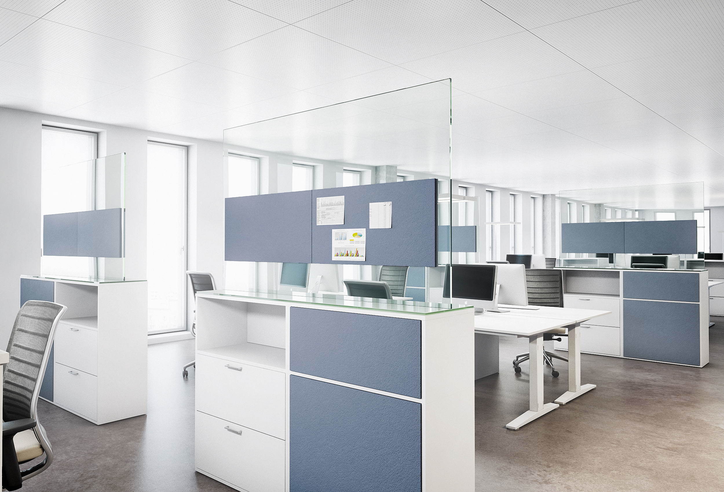 BuzziBack, acoustic wall panel with adhesive tape or