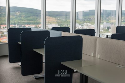 BuzziDesk Split, acoustic desk divider | BuzziSpace