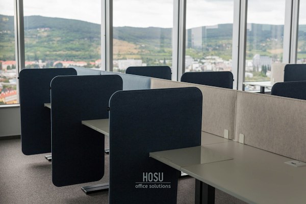 BuzziDesk Split, acoustic desk divider | BuzziSpace