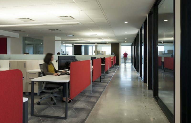 BuzziFrontDesk, acoustic desk divider | BuzziSpace