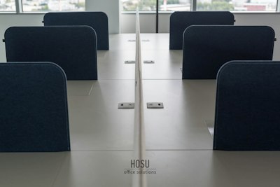 BuzziDesk Split, acoustic desk divider | BuzziSpace