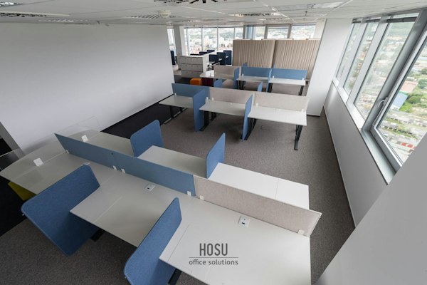 BuzziDesk Split, acoustic desk divider | BuzziSpace