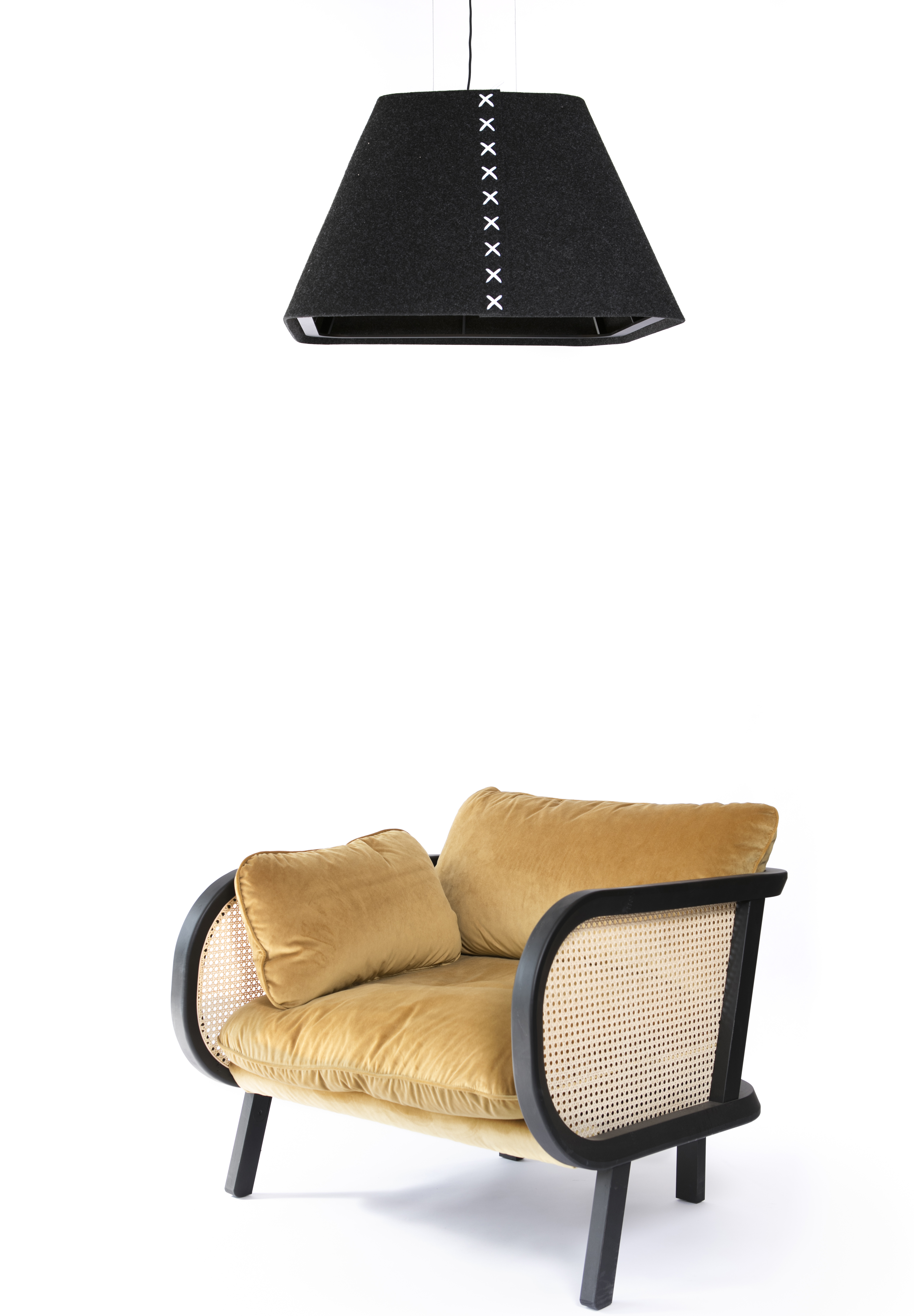 BuzziShade Square sound absorbing lighting BuzziSpace