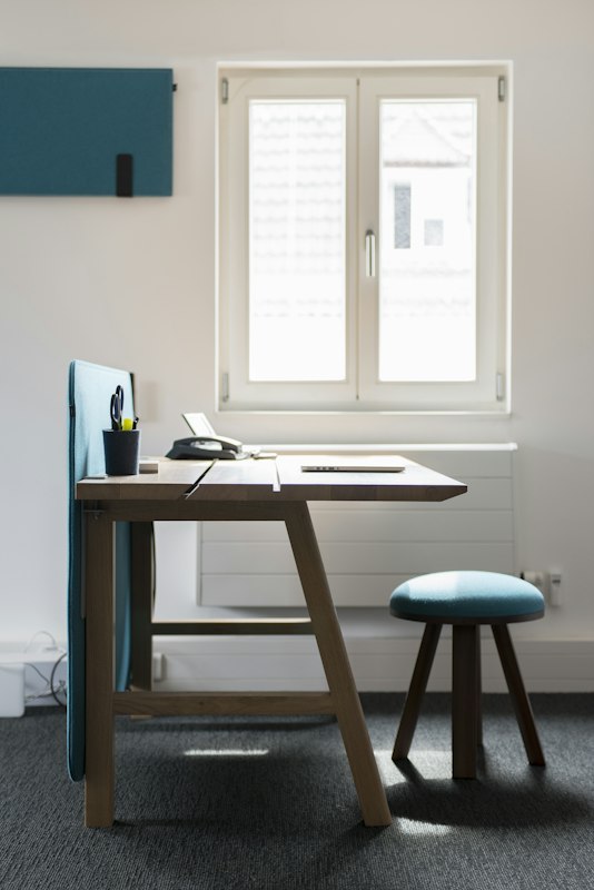 BuzziFrontDesk, acoustic desk divider | BuzziSpace