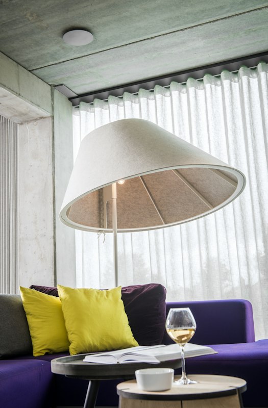 BuzziShade Standing, a standing lighting element in BuzziFelt | BuzziSpace