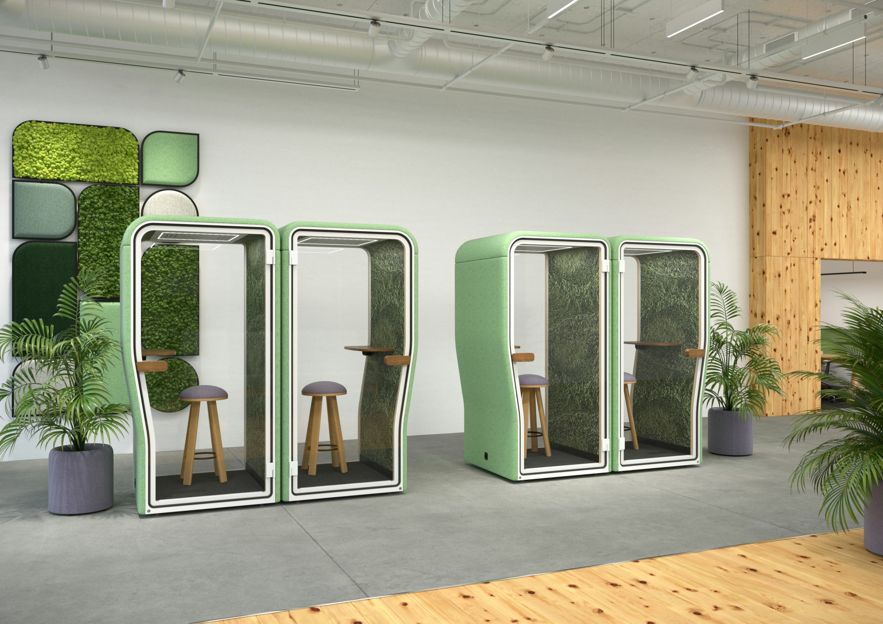 Loop Privacy Booth 1-Person Soundproof Office Pod | Privacy Booths | BuzziSpace