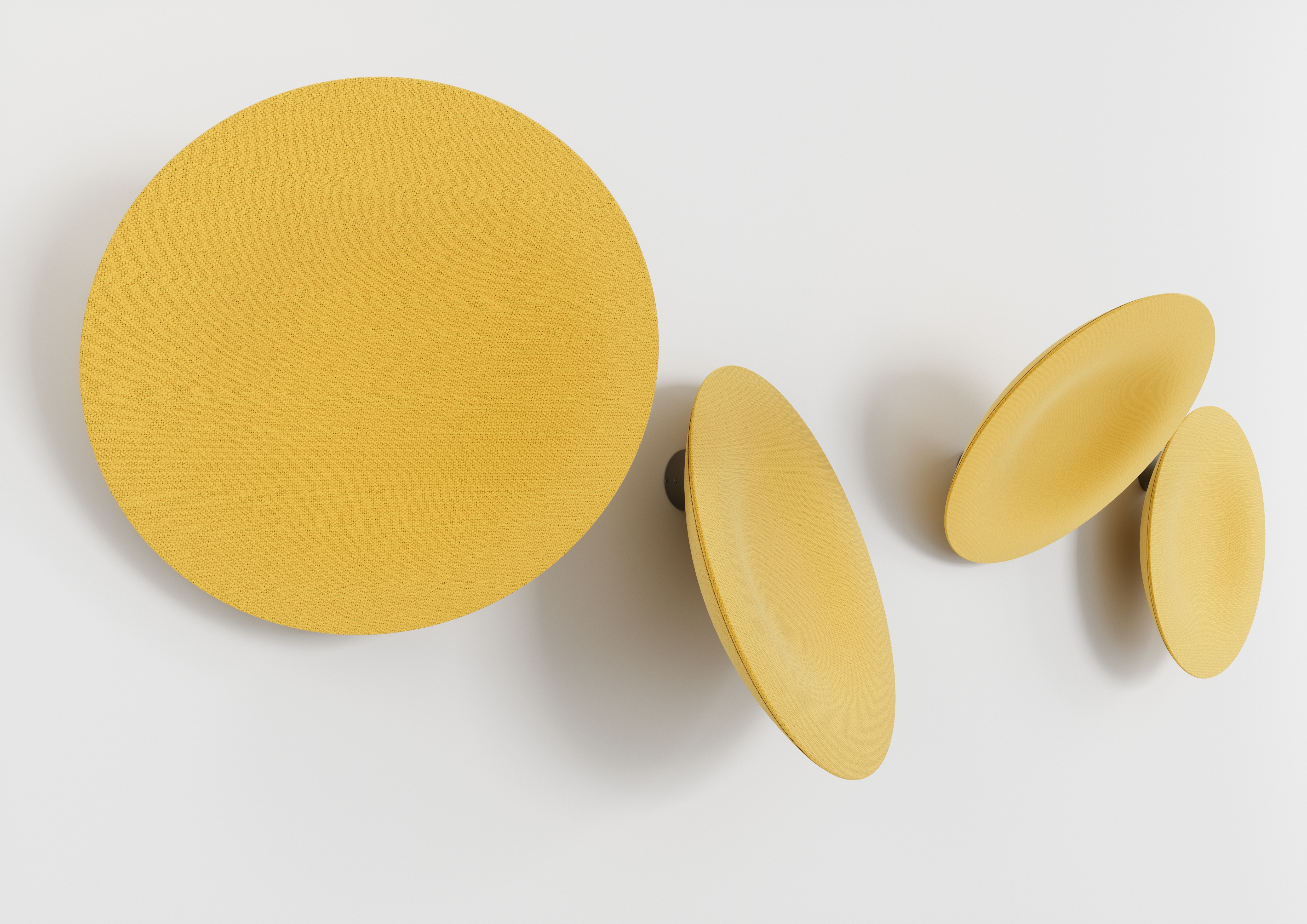 BuzziDish, wall or ceiling-mounted dynamic acoustic panel | BuzziSpace