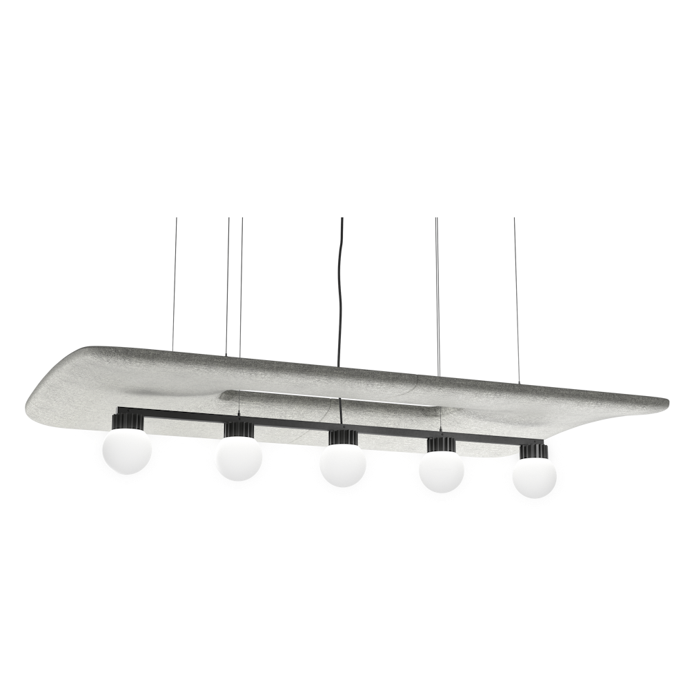 BuzziZepp LED, suspended acoustic shell with light | BuzziSpace