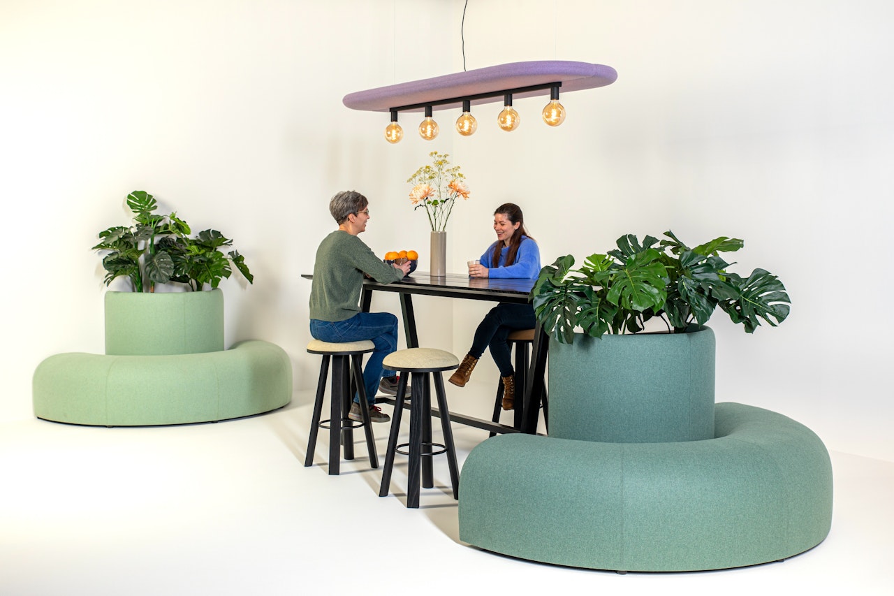 BuzziSpace buzziplanter acoustic room divider table planter biophilia