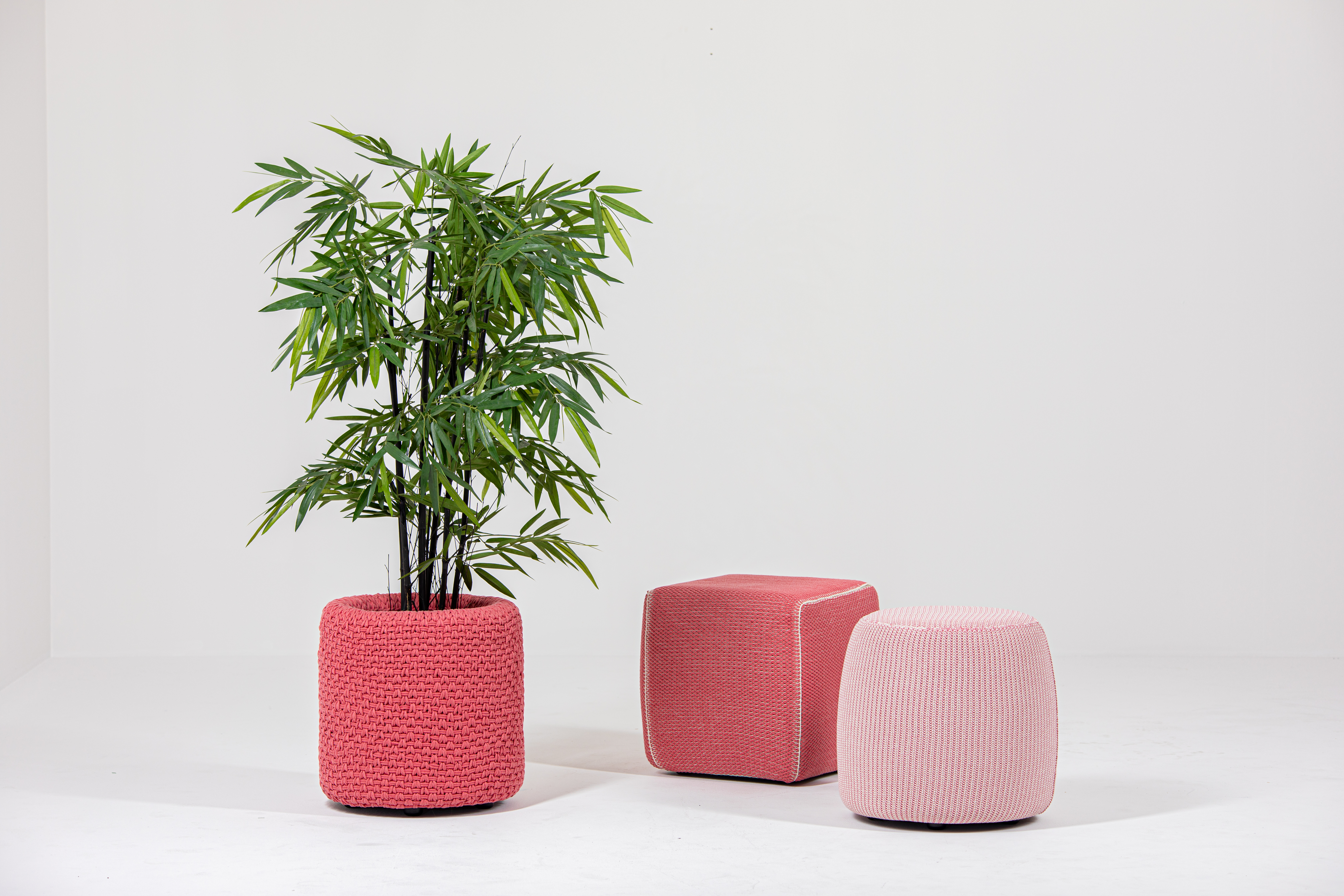 BuzziKnit Pouf Square, Fashion Meets Function | BuzziSpace