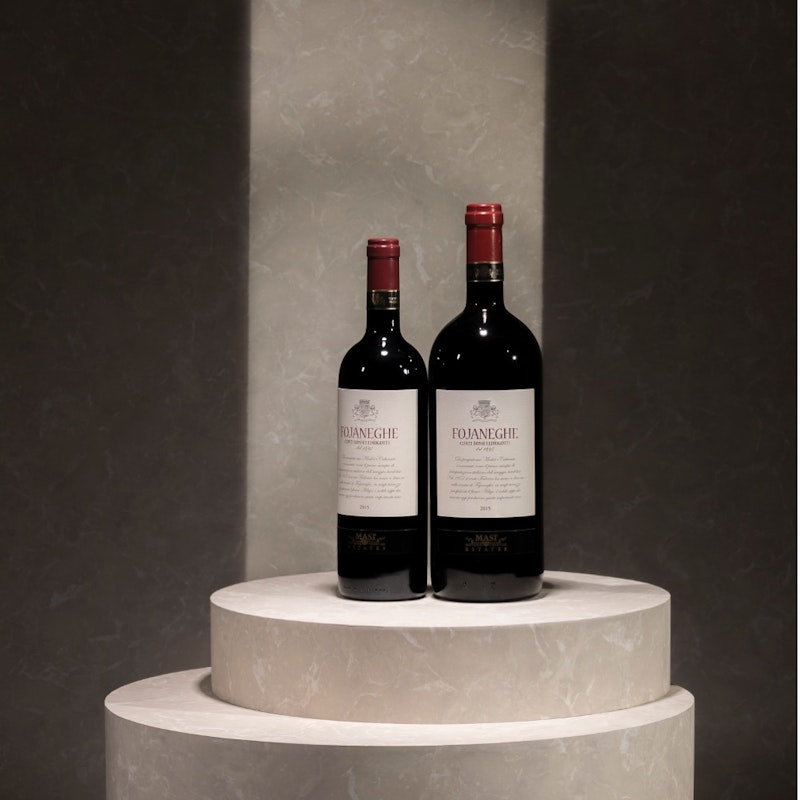 FOJANEGHE | Vigneti delle Dolomiti IGT | MAGNUM First example of Bordeaux blend in Italy, born in 1961 thanks to the intuition of Count Federico. Made from Merlot and Cabernet grapes. Structured and velvety.