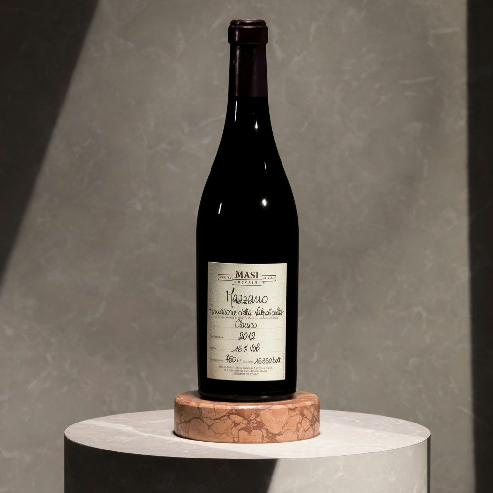 MAZZANO | Amarone Classico DOCG It' an austere and majestic wine, prototype of with hints of cherry. It is produced from grapes dried in fruit houses traditionally in the winter months.