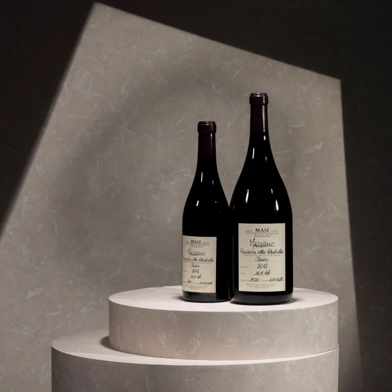 MAZZANO | Amarone Classico DOCG | MAGNUM It' an austere and majestic wine, prototype of with hints of cherry. It is produced from grapes dried in fruit houses traditionally in the winter months.