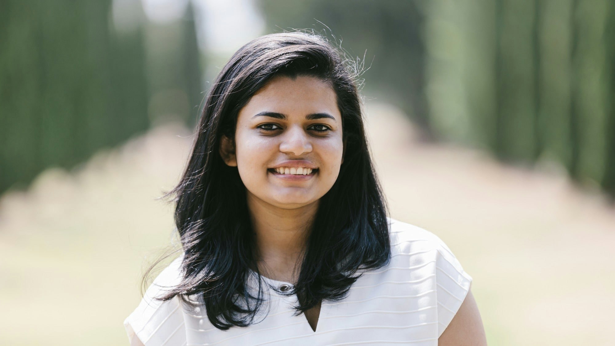 Tissa David smiling