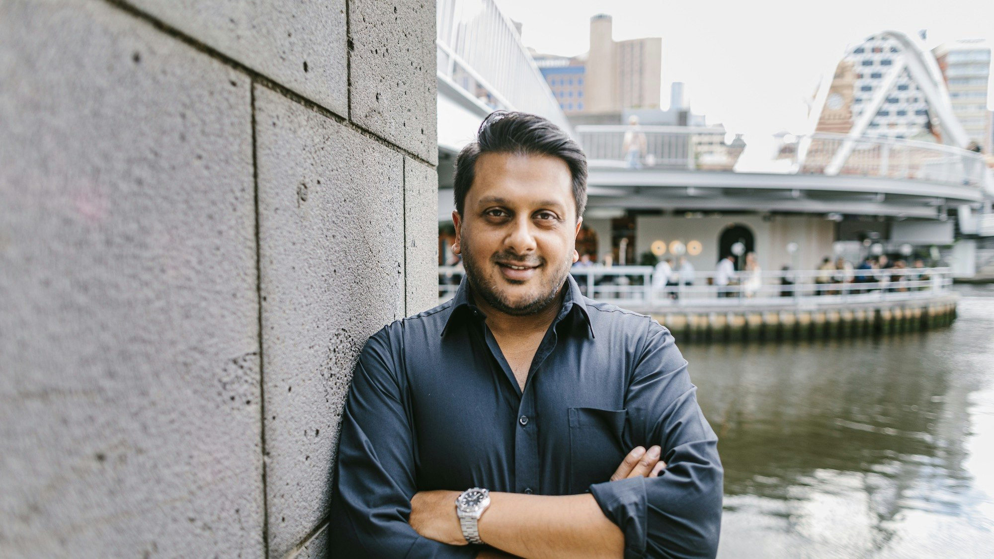 Kunal Lohia standing with his arms crossed