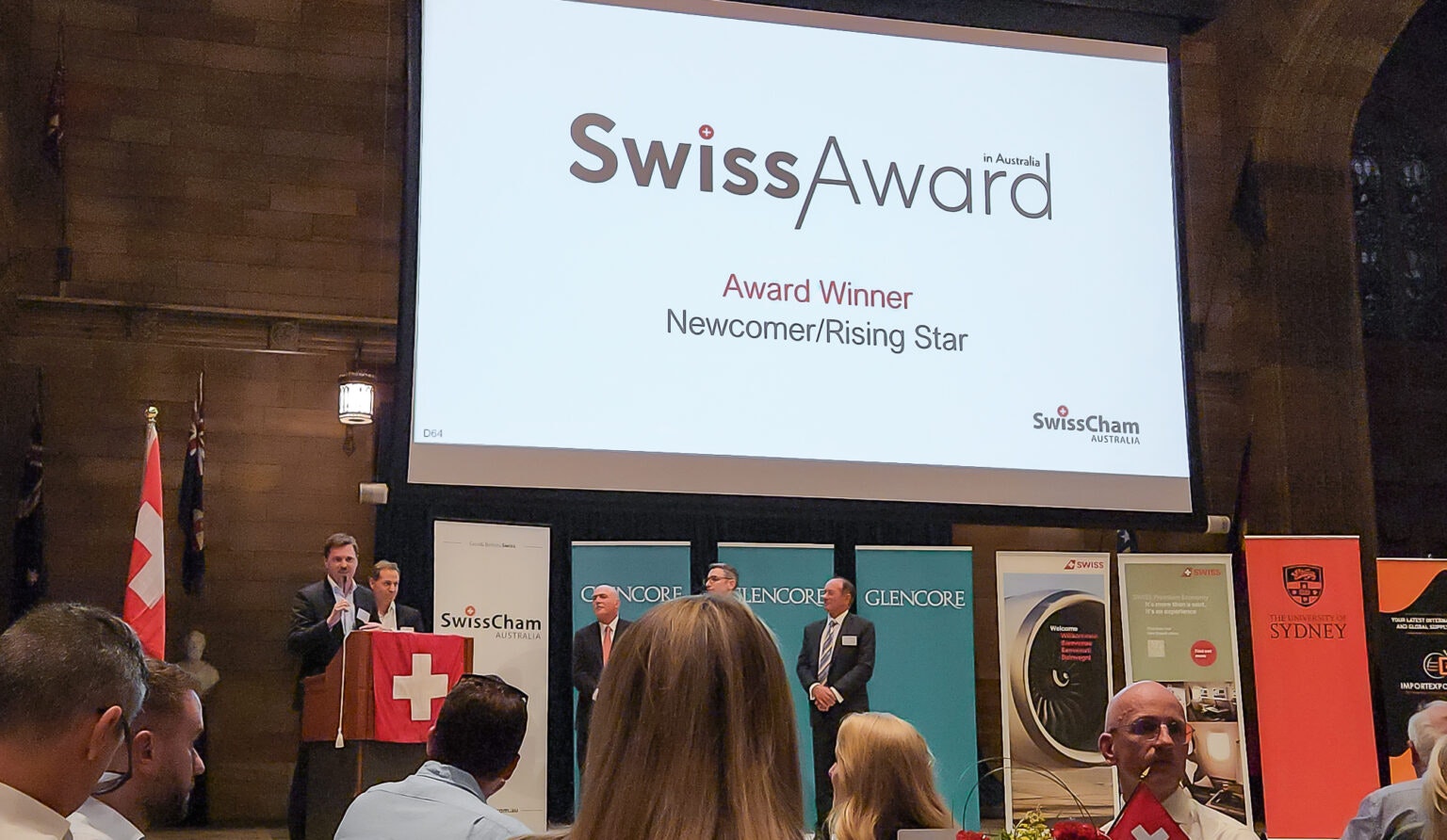 Presentation situation at the Swiss Award
