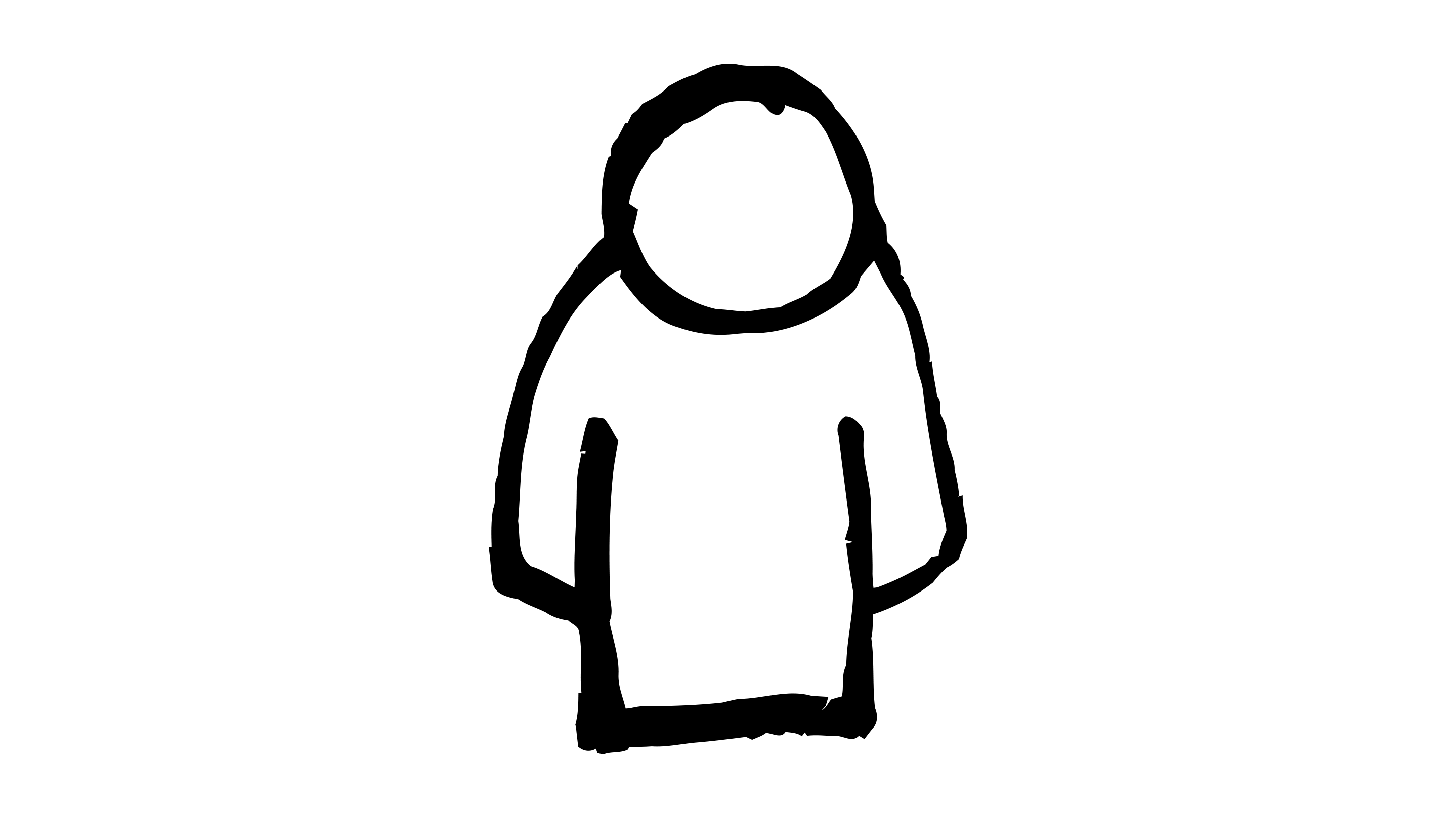 Icon showing an outlined person