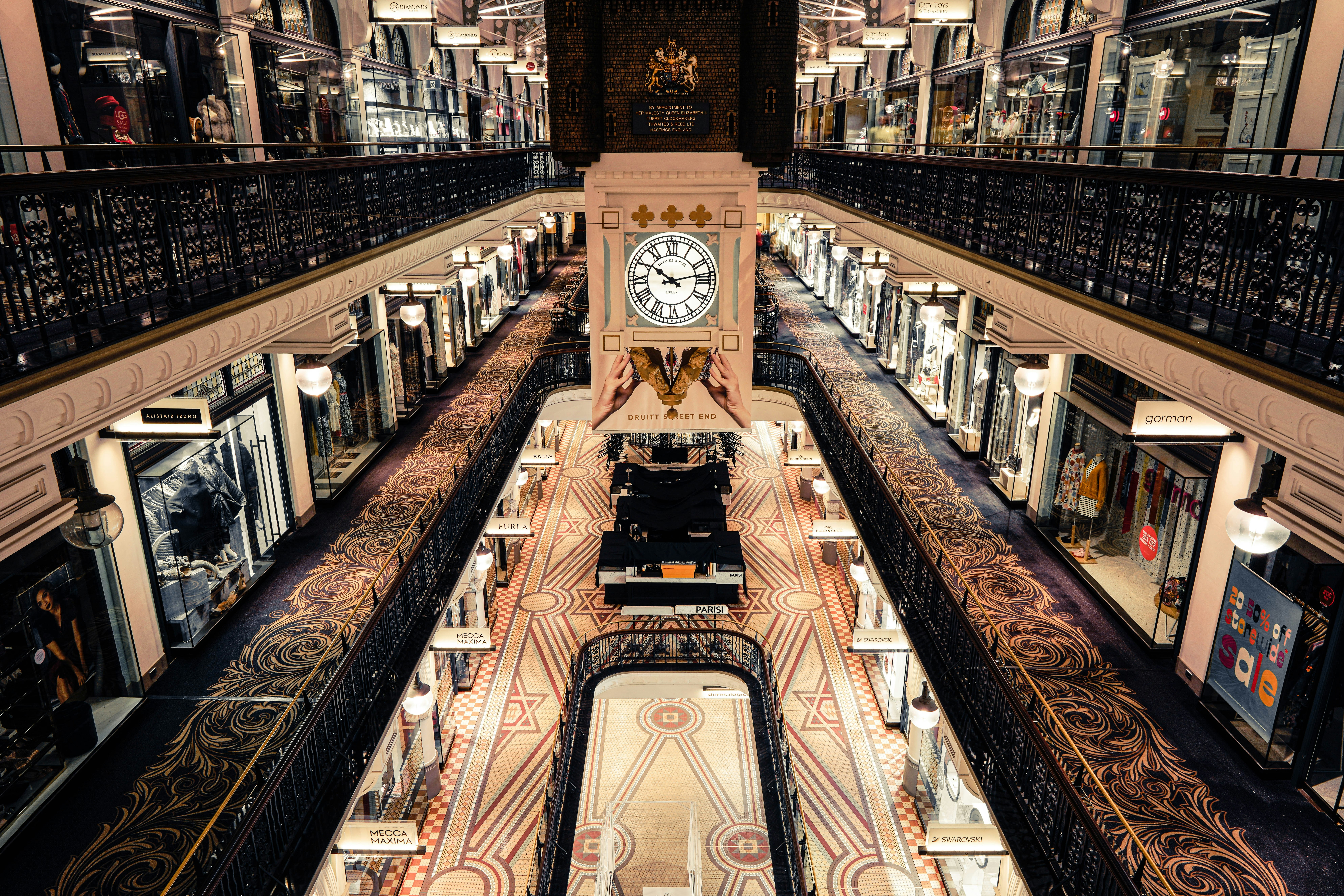 image of the inside of the queen victoria building