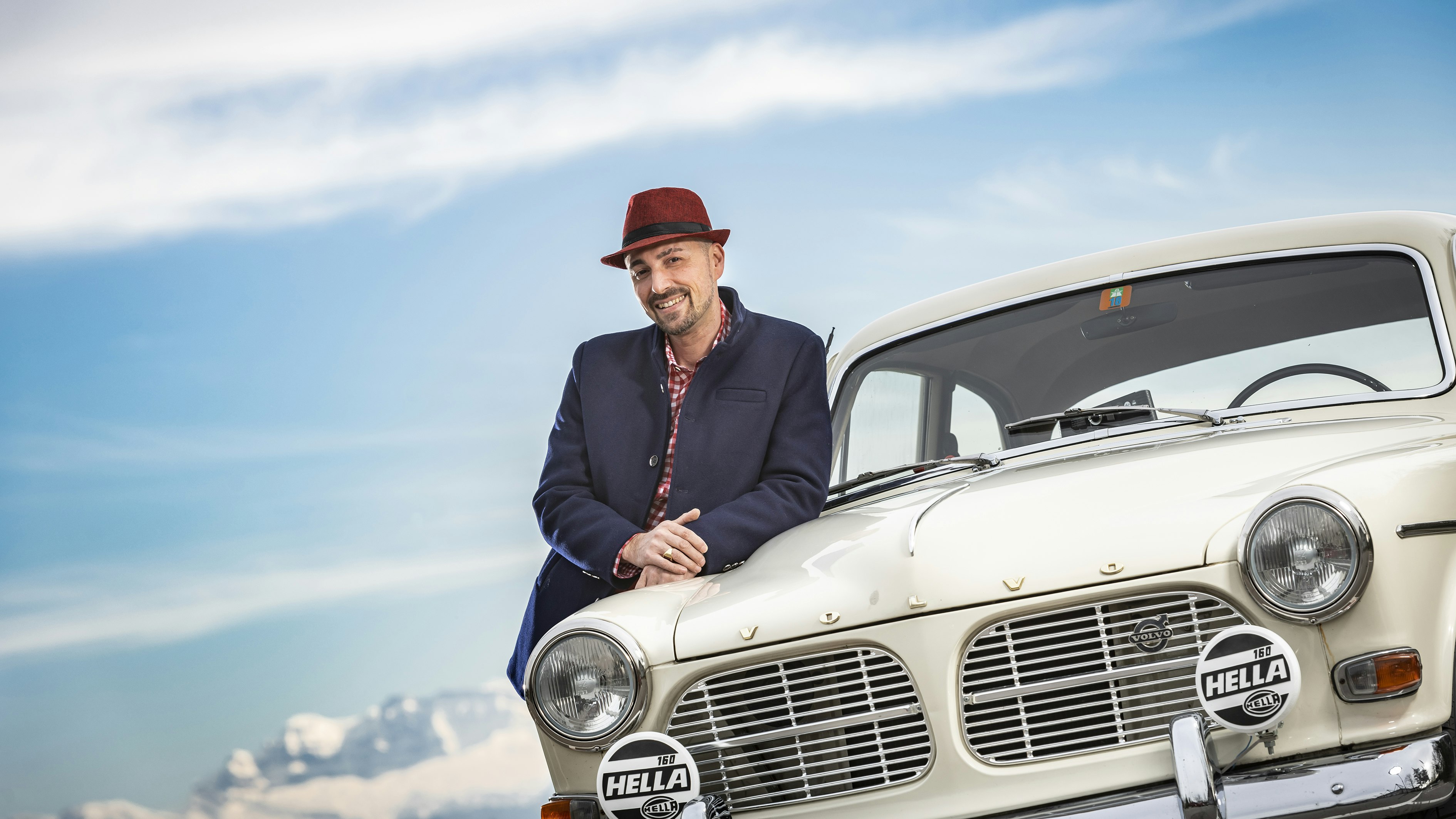 Marcel and his old Volvo