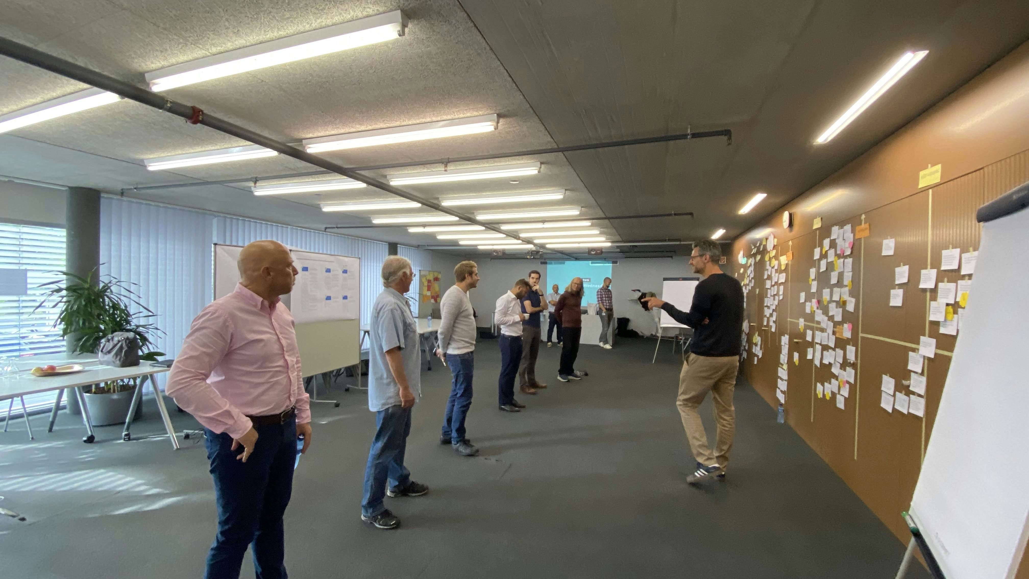 Teilnehmende an einem Ideation-Workshop