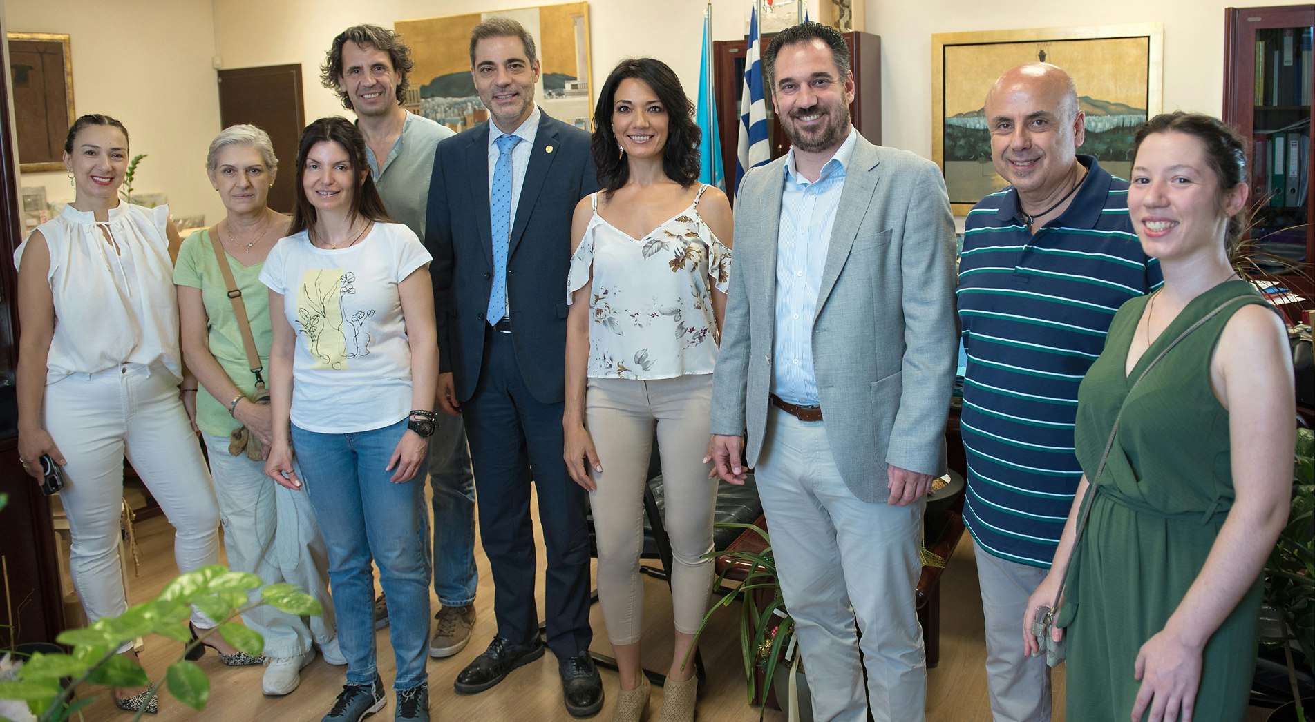 "The Road Experience" opening ceremony in the city hall of Alimos