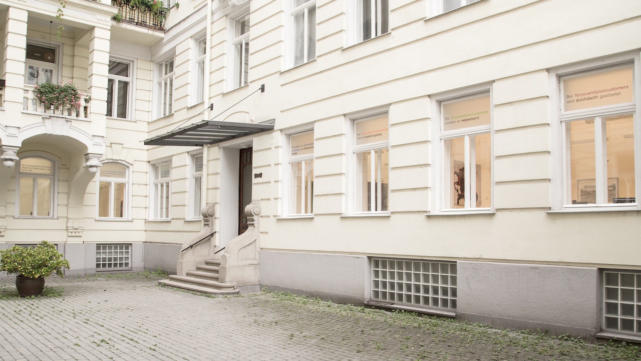 Büro in Wien, Innenhofansicht.
