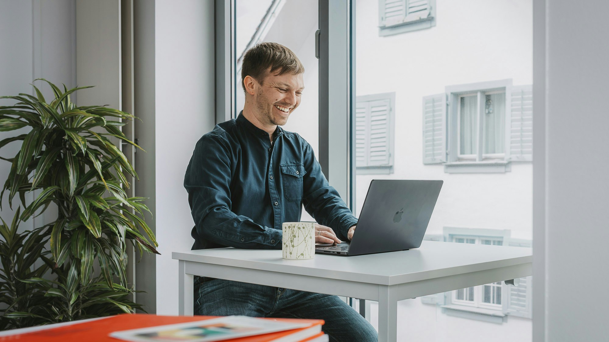 Christian works in the Dornbirn office