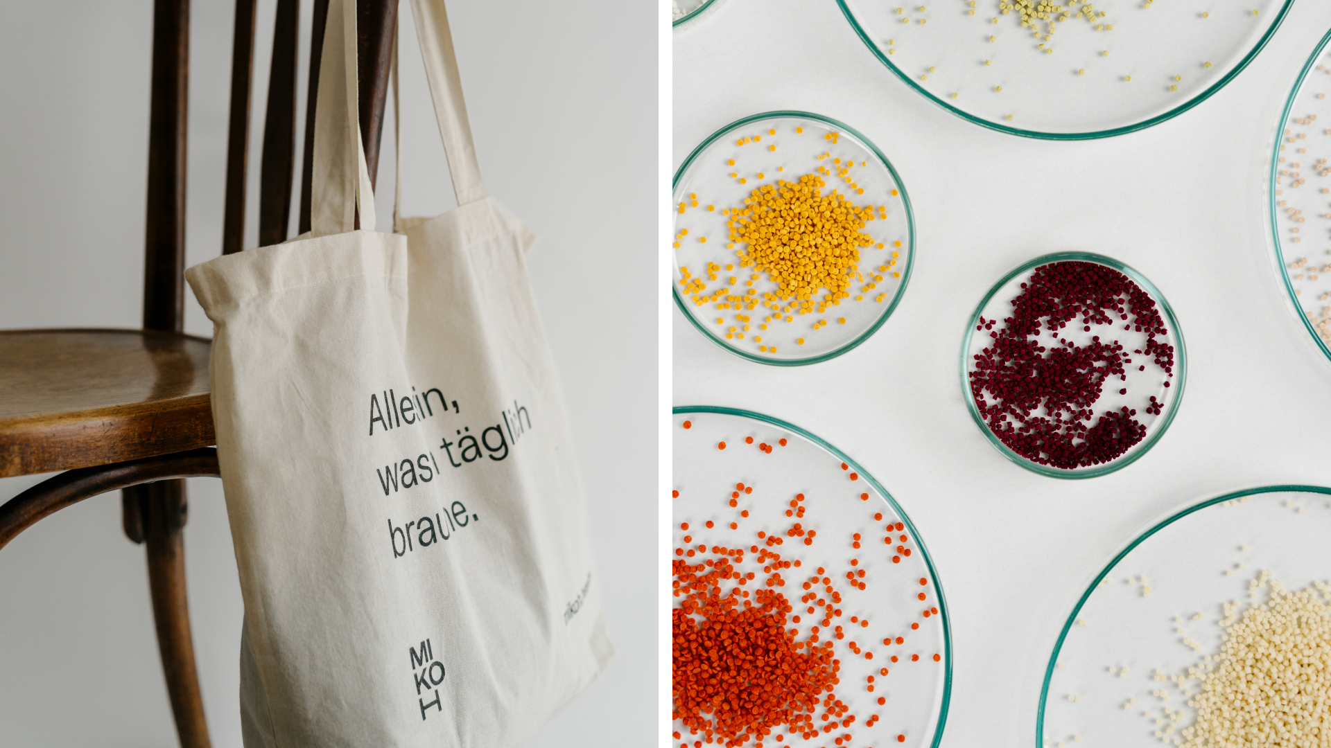 Einkaufsbeutel und Basismikronährstoffe