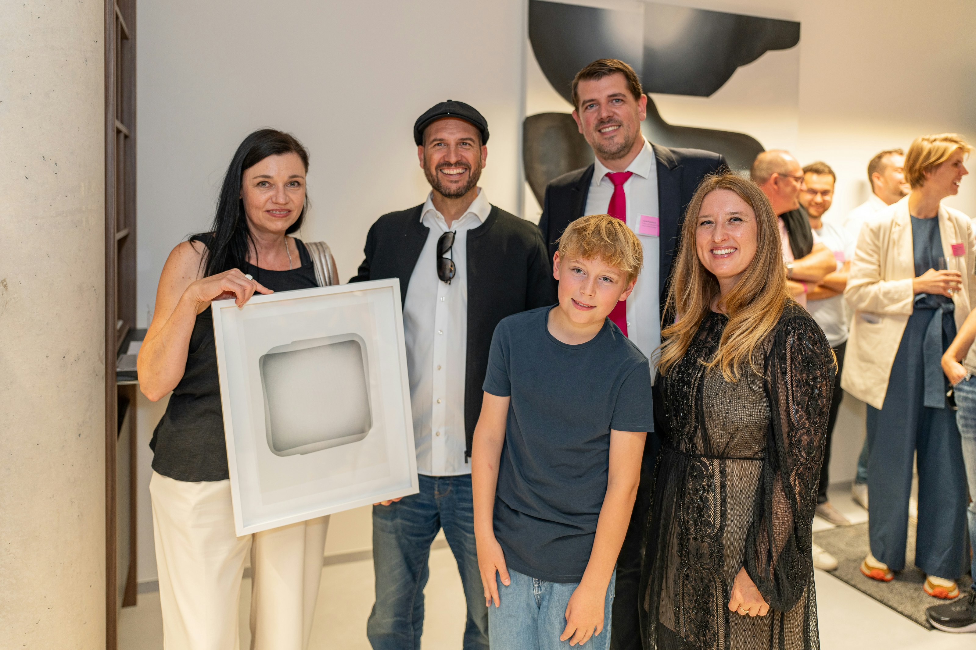 Gruppenfoto mit Kunst