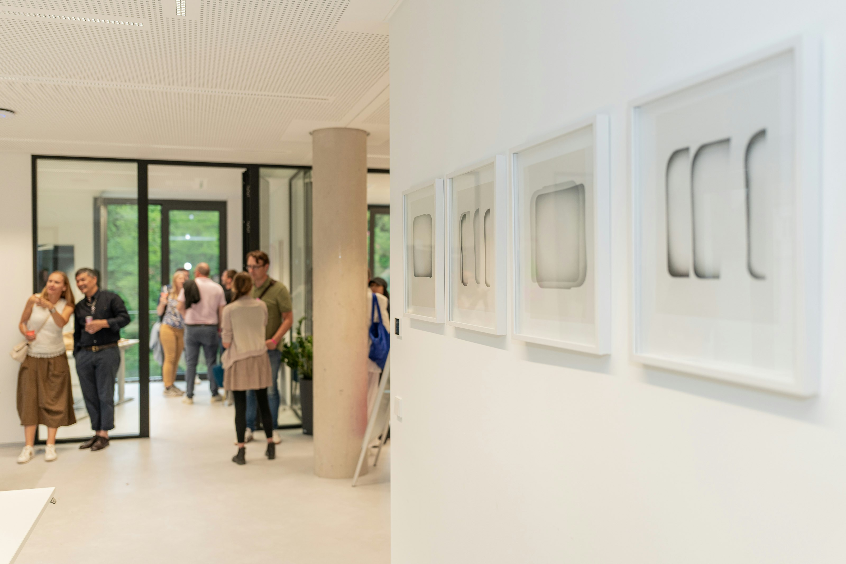 modernes Office mit Kunst